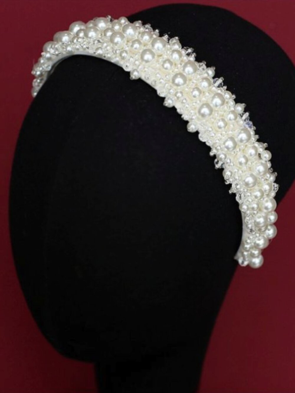 Vintage-Inspired Beaded Wide Headband